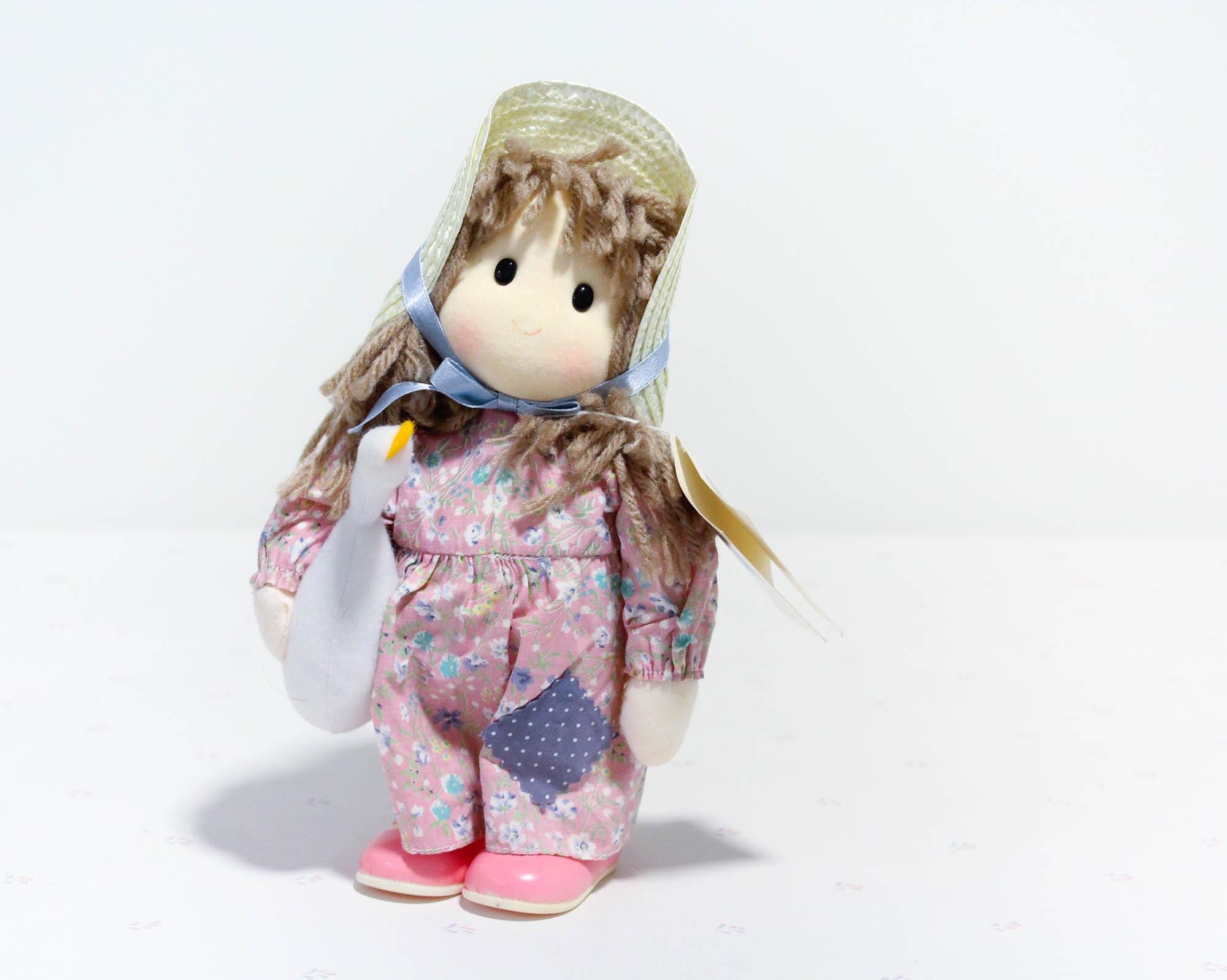 【90‘s vintage 20471120Hyoma soft toy♪新品】 1990s Dolmax Musical Doll Toy – Plays “it's a Small World”, Duck