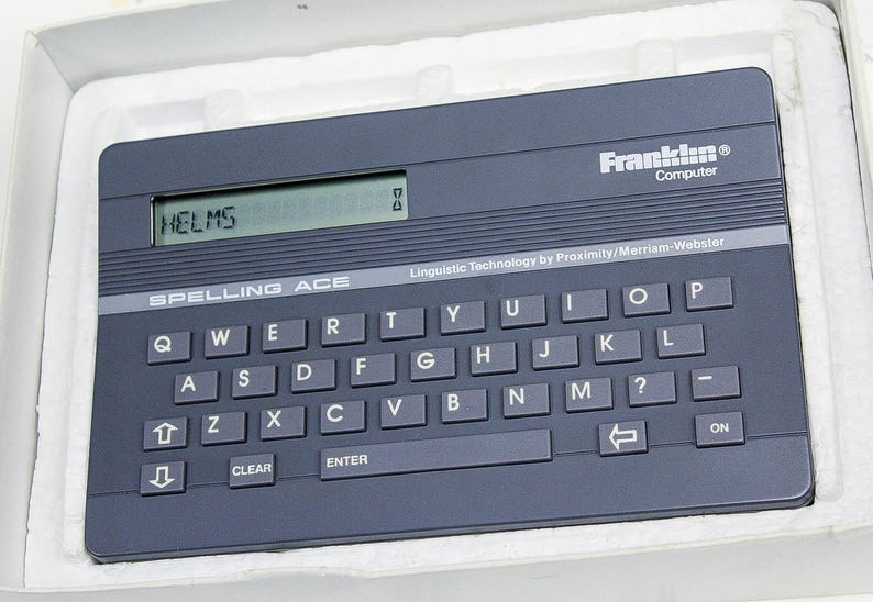 Learning Toys 80s Toys 80/'s Gifts for Her Computer Geek Gift Vintage Electronics Gifts for Men Vintage Franklin Computer Spelling Tool