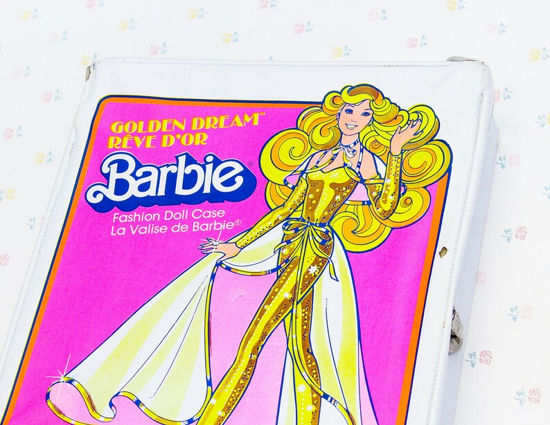 80s Barbie Golden Dream Fashion Doll Case Vintage Mattel Doll Etsy