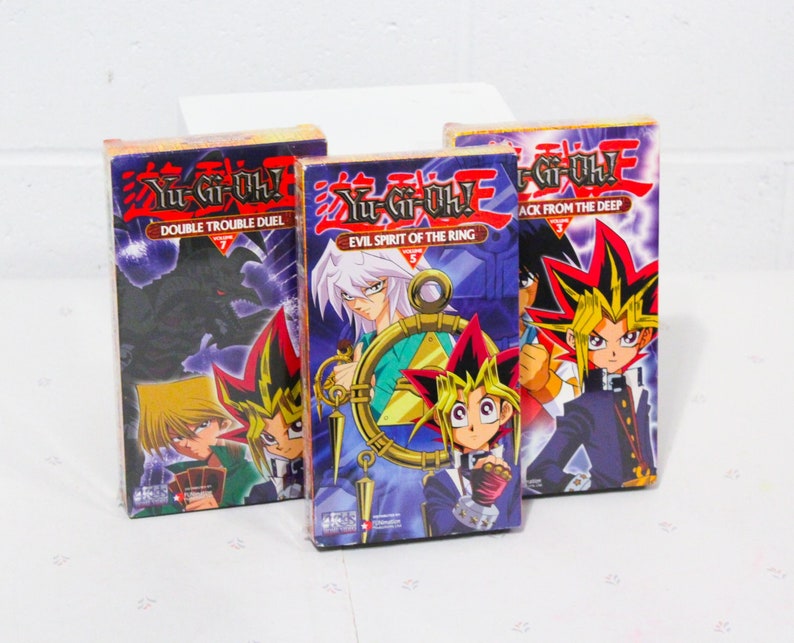 Yugioh Vhs Tape Anime Collection, Yu Gi Oh VHS Movies, Sealed VHS Tapes, Kazuki Takahashi Anime VHS, image 1