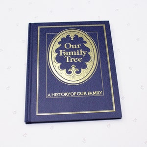 1970er Jahre Stammbaum Hardcover Buch, Familienalbum Erinnerungsbuch, Stammbaum Geschenk für Eltern, Hochzeitsgeschenk für Paare, Familiengeschenke für die Familie
