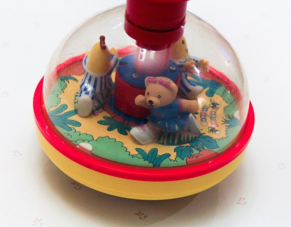 【90’s vintage 20471120Hyoma soft toy♪新品】 90s Vintage Bananas in Pajamas Spin Top Toy, Bananas Pyjamas