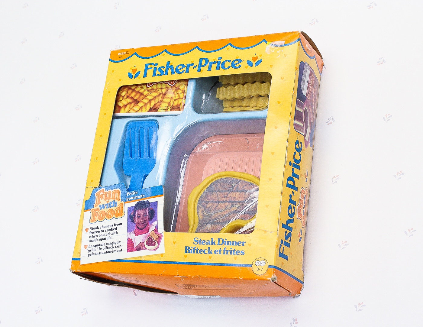 Vintage Fisher Price Fun with Food Steak Dinner Vintage Toys Etsy