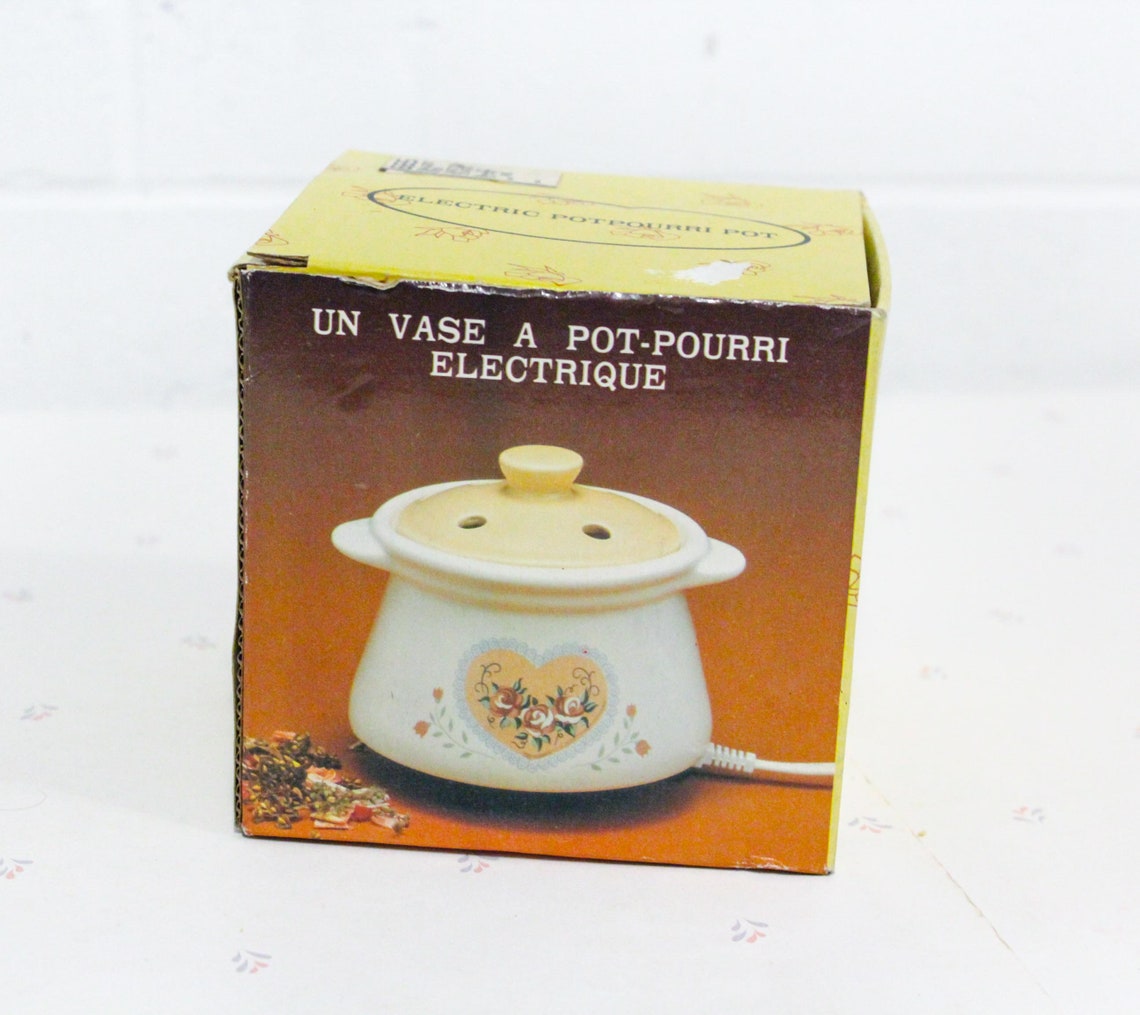 Electric Potpourri Pot 80s Vintage Potpourri Crock Pot Etsy