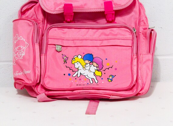 Little Twin Stars Kiki and Lala Pink Backpack, Pi… - image 4