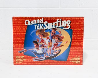 Channel Surfing Board Game, 90s Vintage Games, 90s TV Game for Family, Family Games, Friend Game, Party Game, 90s Games