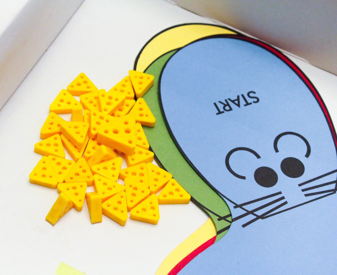 Chase The Cheese Board Game for Kids Vintage Game for Etsy