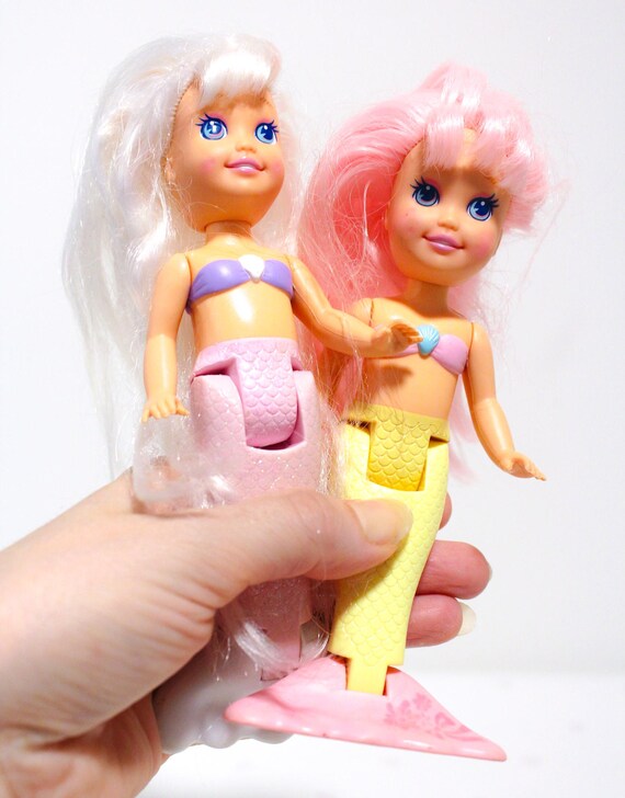 My Pretty Mermaid Dolls, 1991 Playskool Mermaids Set of 2, Vintage