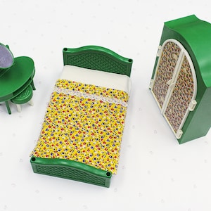 Vintage Dollhouse Furniture Set, Dollhouse Toy Furniture Lot, Vintage Barbie Furniture, Doll Furniture, Doll Bed, Doll Toys for Kid