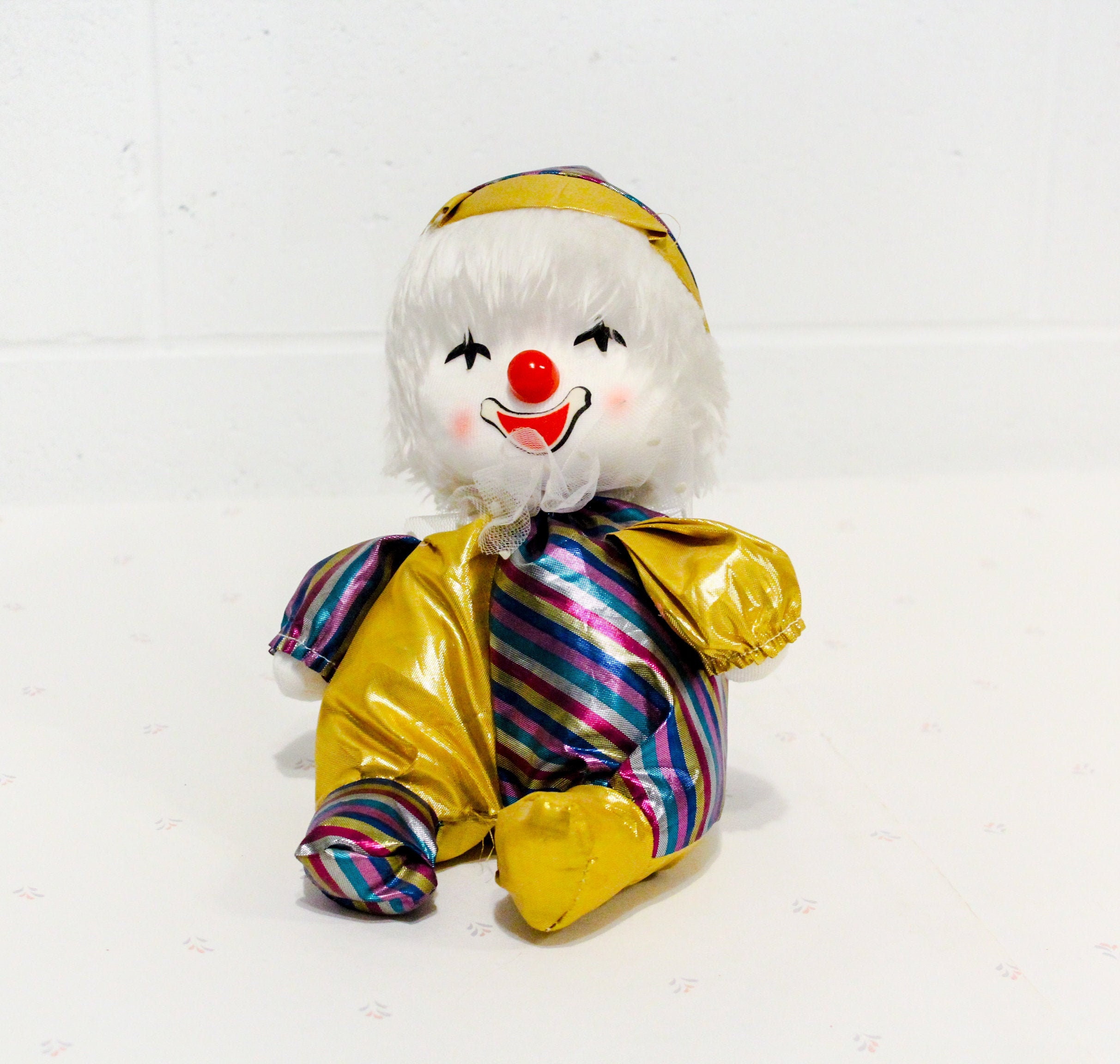 wind up musical clown doll