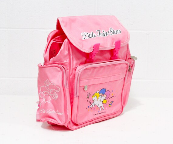 Little Twin Stars Kiki and Lala Pink Backpack, Pi… - image 2