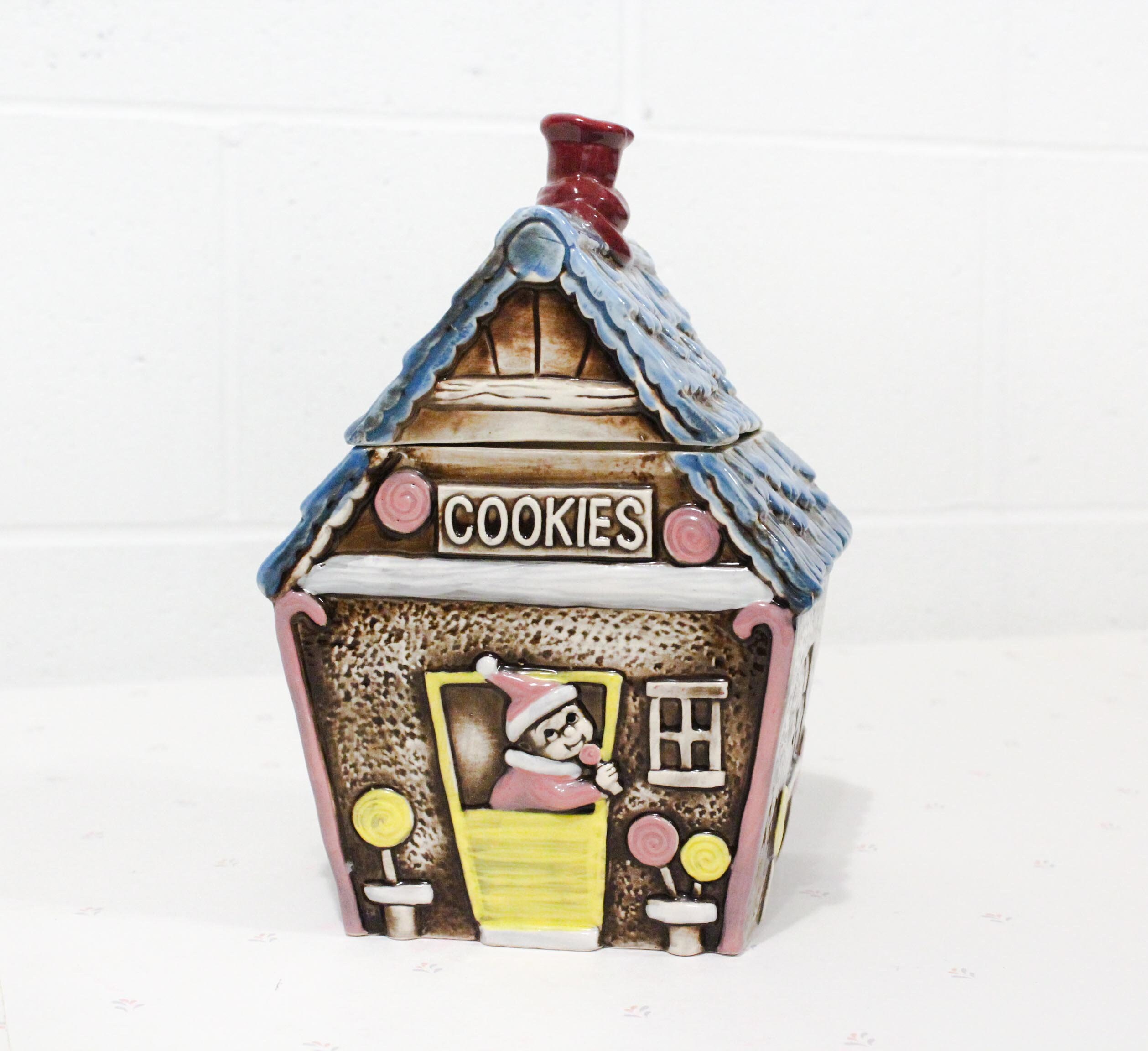 Vintage Gingerbread House Cookie Jar Ceramic Gingerbread Etsy UK