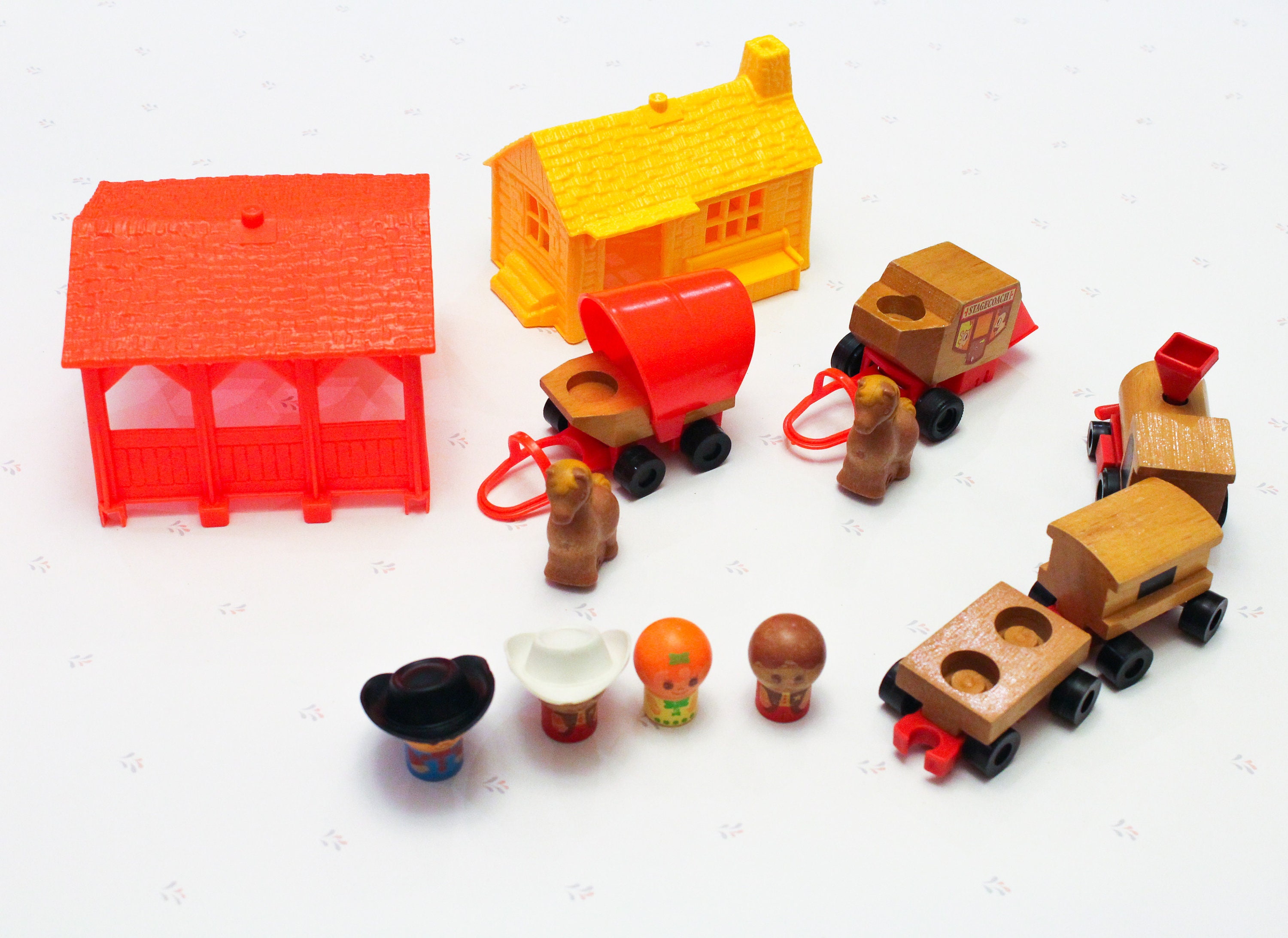 70s Vintage Mattel Putt Putt Toy Train Set Preschool Toys for Etsy
