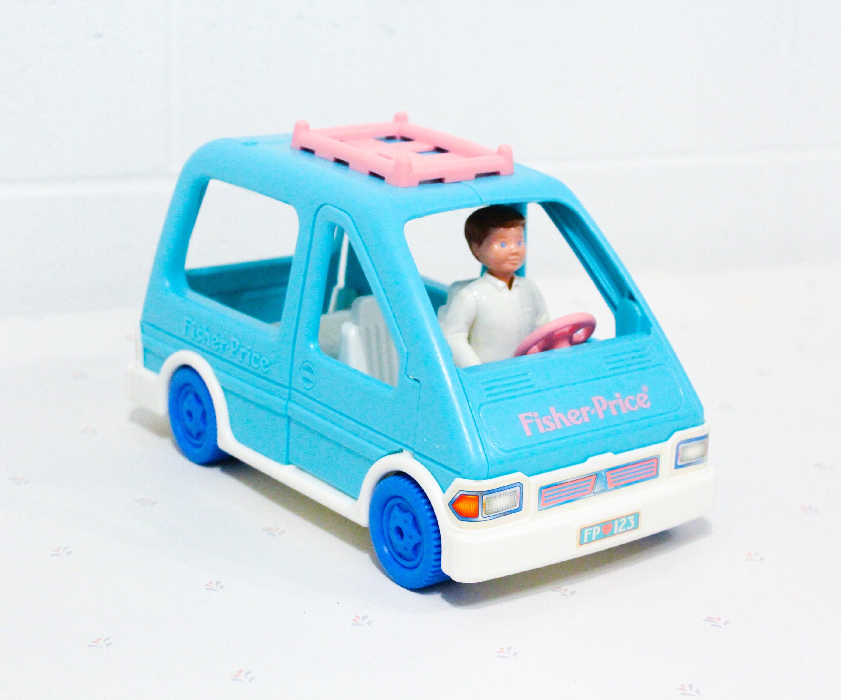 Fisher Price Loving Family Blue Van Toy Set Kids Toys 90s Etsy