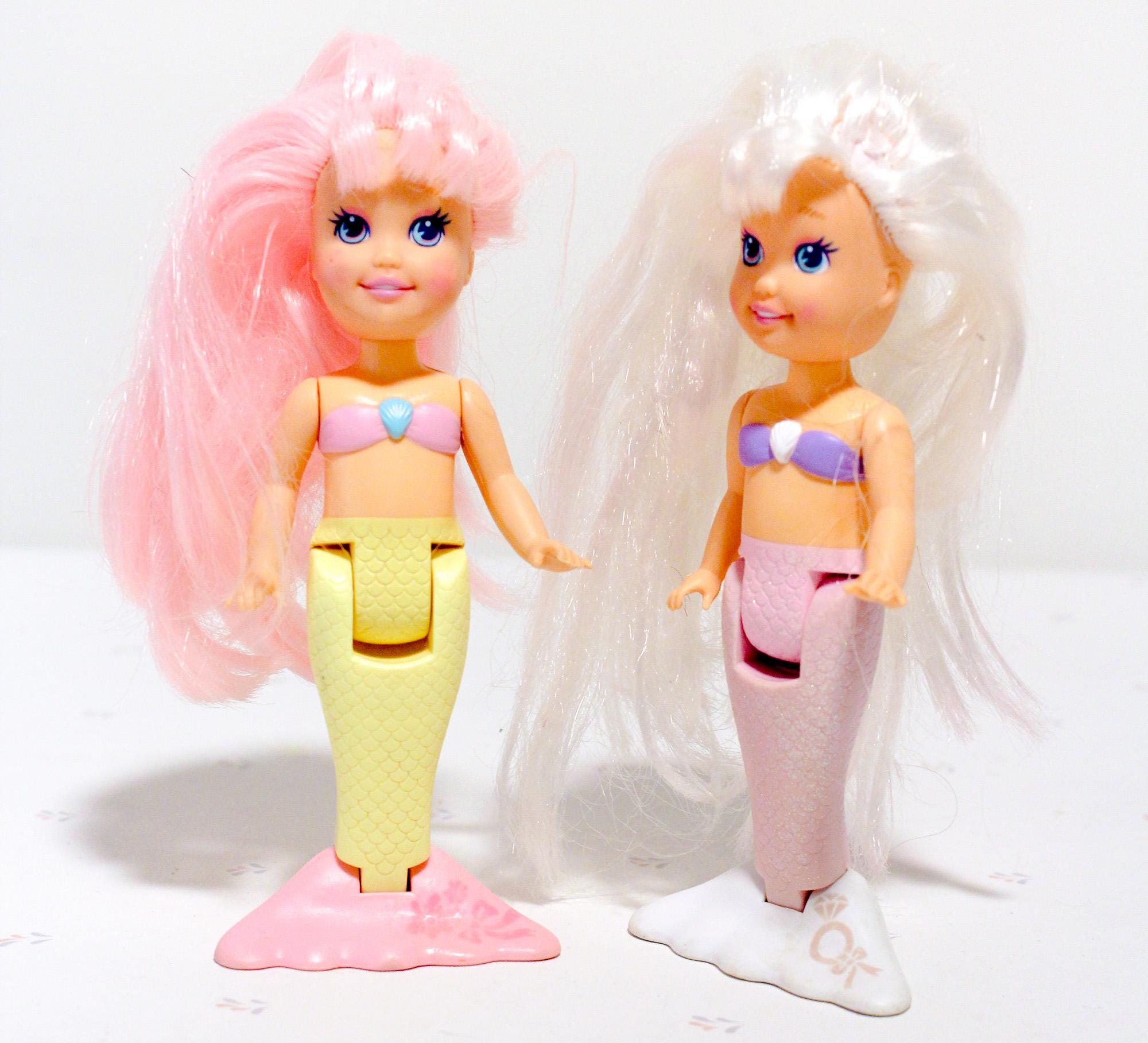 My Pretty Mermaid Dolls, 1991 Playskool Mermaids Set of 2, Vintage