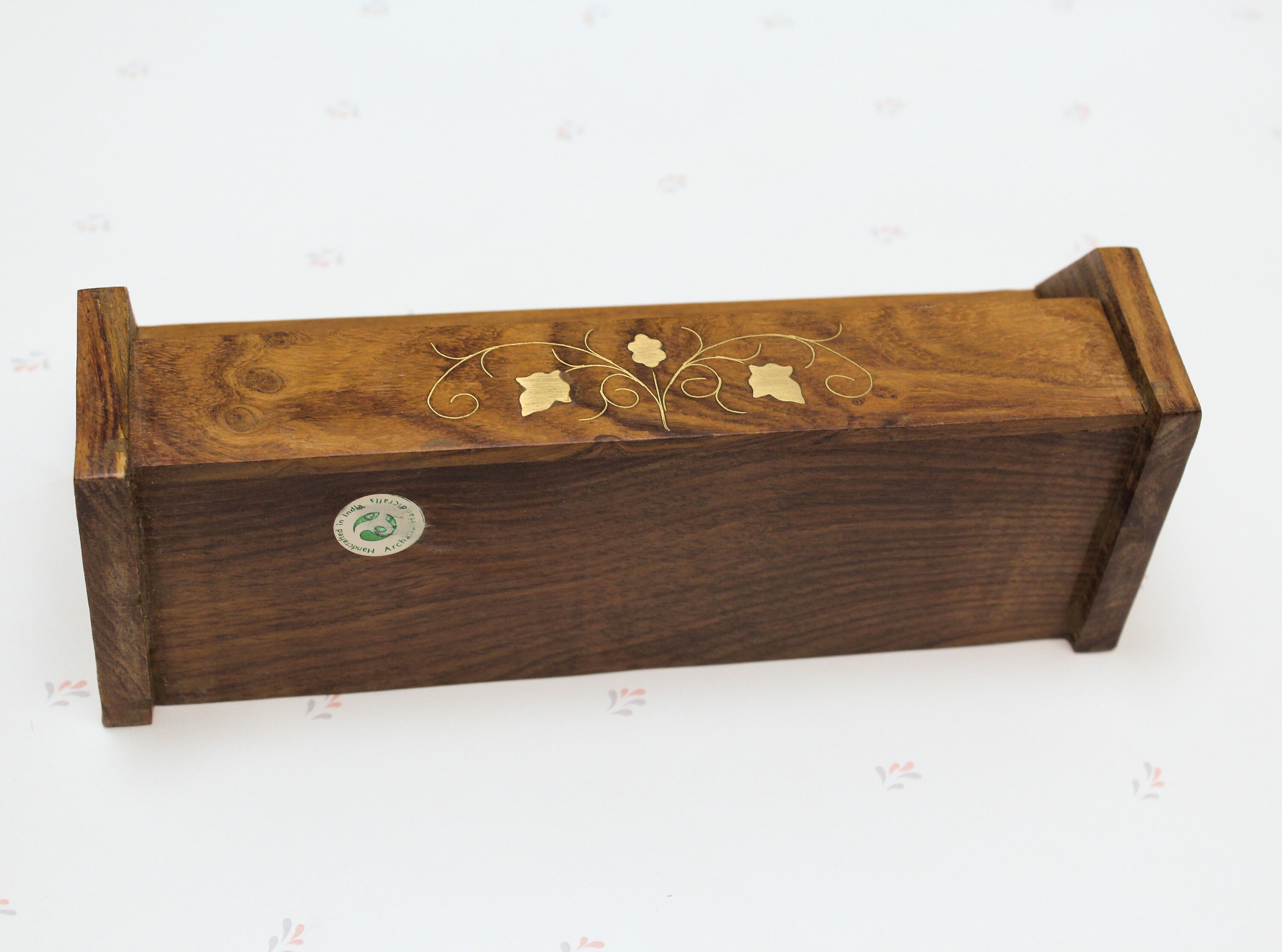 Decorative Wood Letter Box Vintage Wood Box Letter Organizer Etsy