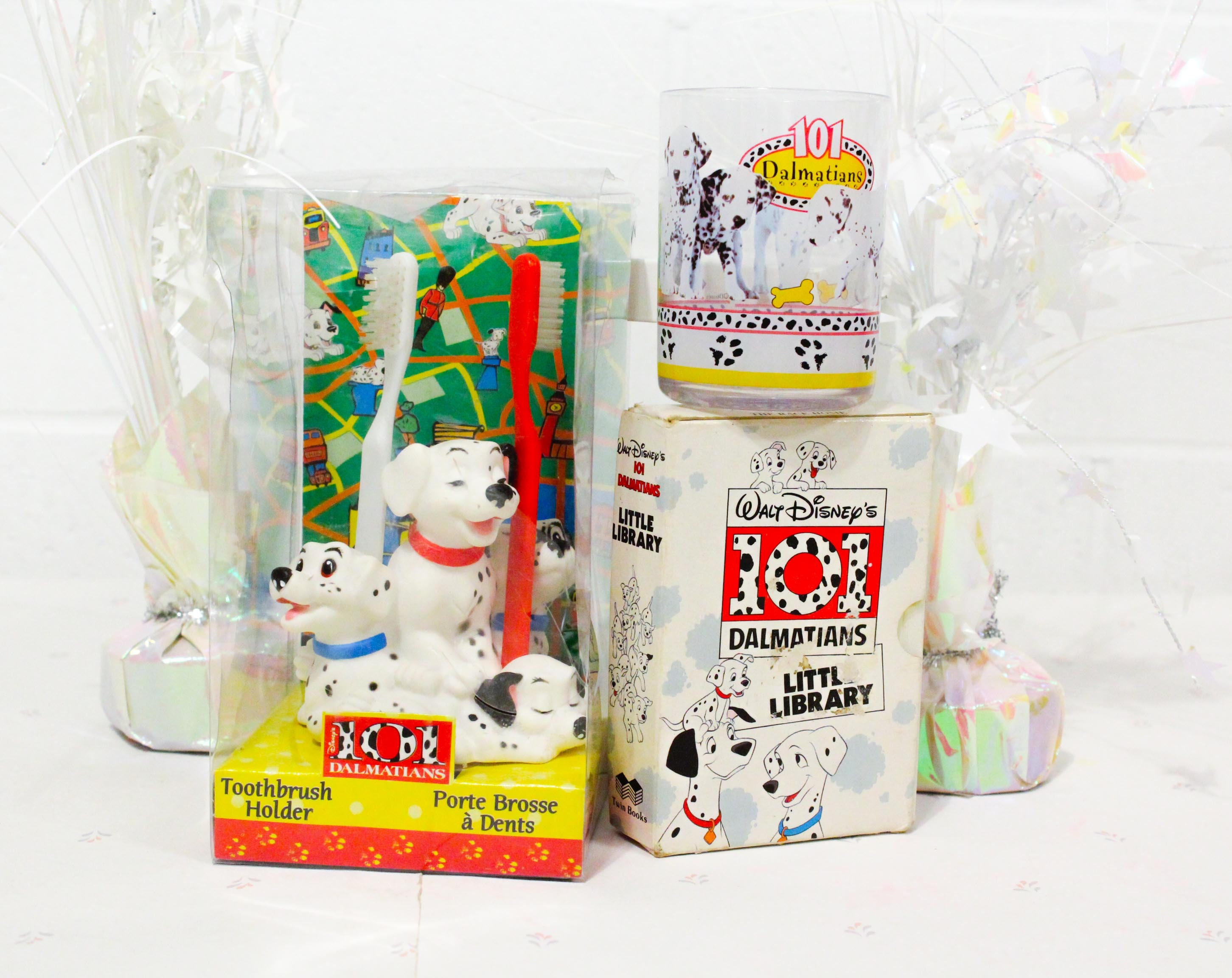 Disney 101 Dalmatians コンパクトカードセット Vintage Disney 101 Dalmatians Kids Gift Set, Dog Gift for Kid