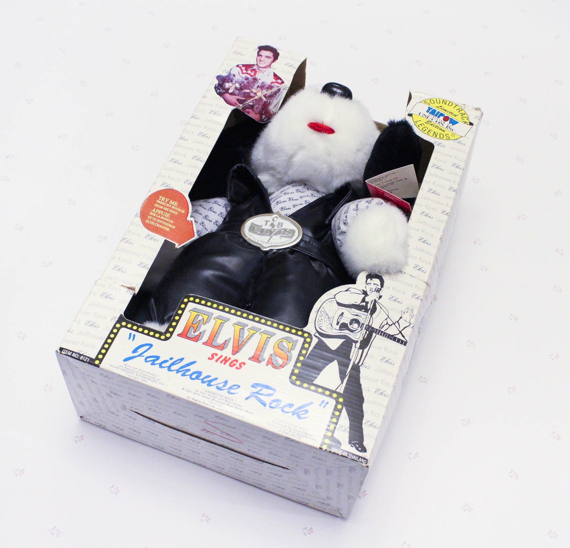 Vintage Elvis Jailhouse Rock Singing Dog Plush Toy Elvis Dog Etsy