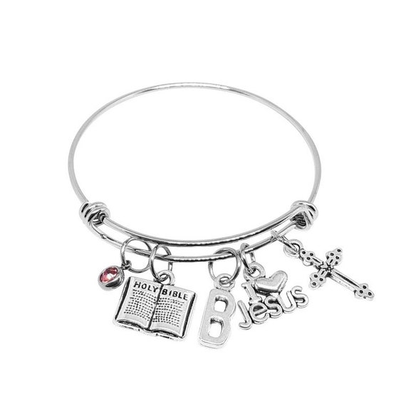 Baptism Bracelet Faith Bracelet Christening Bracelet Etsy