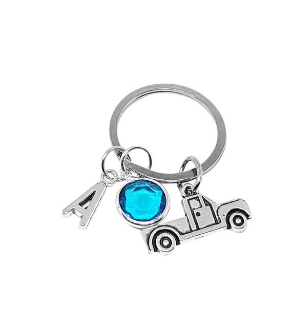 Truck Keychain Personalized Truck Keyring Gift for Truck Driver