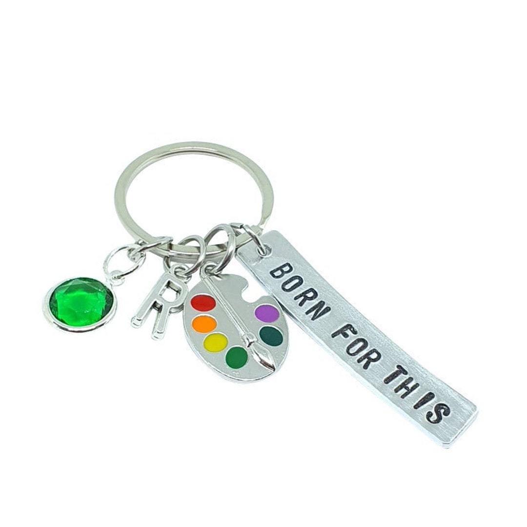Artist Palette, Painters Palette, Gift for Artist, Paint Palette Key