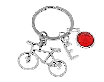 Bicycle Keyring, Cyclist Keychain, Bicycle Keychain, Cyclist Key Ring, Cyclist Birthday Gift, Custom Bike Keychain, Cyclist Gift Idea