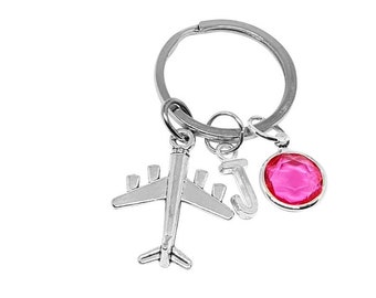 Aeroplane Keychain, Aeroplane Keyring, Pilot Keyring, Air Hostess Gift, Travelling Keychain, Plane Keychain, Air Hostess Keychain, Pilot