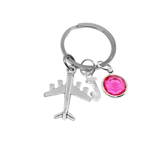 Flugzeug Schlüsselbund  Flugzeug-Schlüsselanhänger,   Pilotschlüsselring,  Stewardess Geschenk,  Reisen Schlüsselbund
