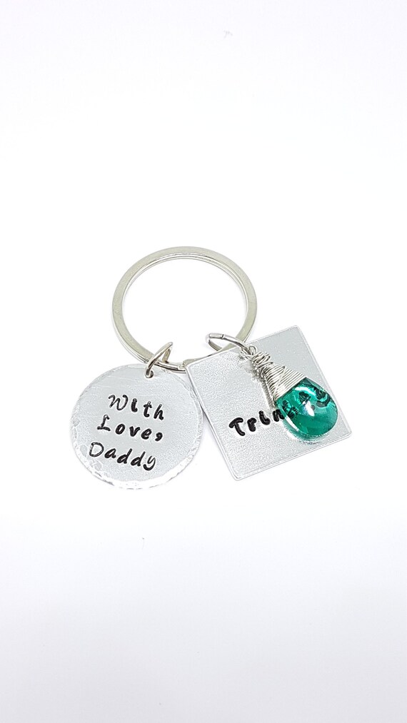 daddy daughter keyring