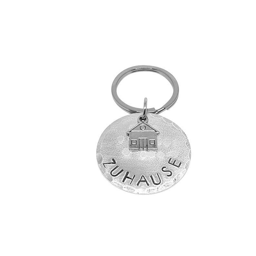 House Keychain, Housewarming Keychain, Gift for Home Owner, Hand