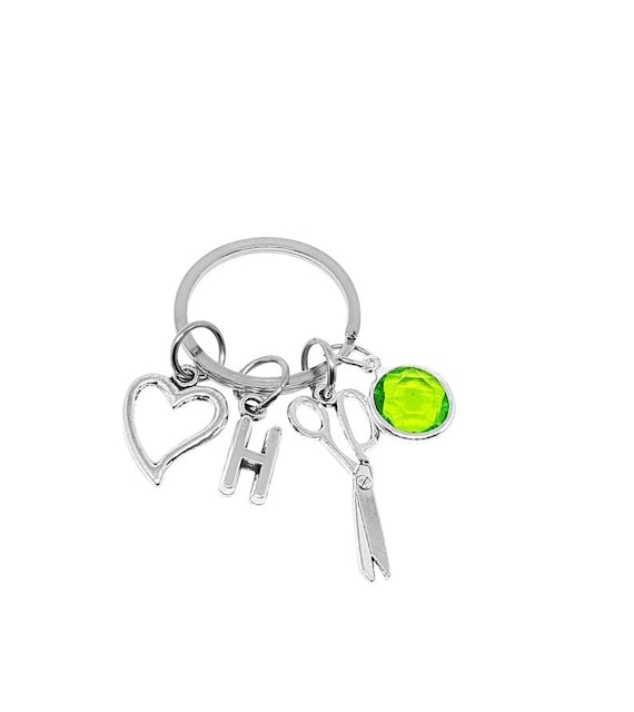 Scissor Keychain Hair Stylish Keychain Hair Dresser Keyring Etsy