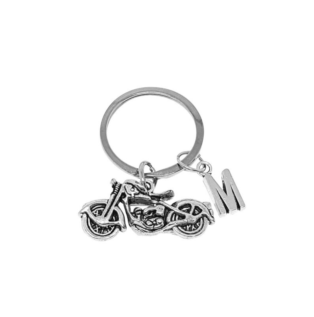 Motorcycle Keyring, Biker Keyring, Birthday Gift for Biker