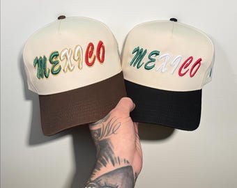 Mexico Embroidered Snapback - Mexican Pride Soccer Fan Hat - FIFA Soccer Gift - World Cup Cap - Futbol Fan - Custom Embroidery - 3D Puff Hat