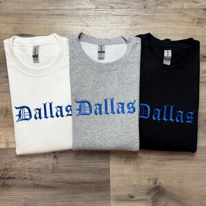 Dallas Embroidered Sweatshirt, Dallas Football Sweatshirt, Cowboy Sweatshirt, Vintage Dallas Shirt, Football Sweatshirt, Cowboy Fan