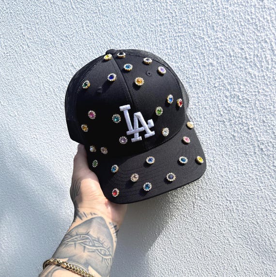 Custom Embellished Black & White Trucker Cap Custom Logo Baseball Caps | Corporate Gifts & Promotional Hats main image 4