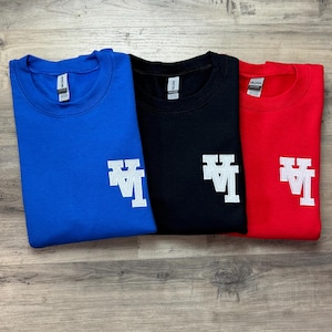 Embroidered LA Los Angeles Baseball Sweatshirt - Embroidered Sweater - Los Angeles Fan - LA Gift - Custom - LA Sweatshirt - Baseball