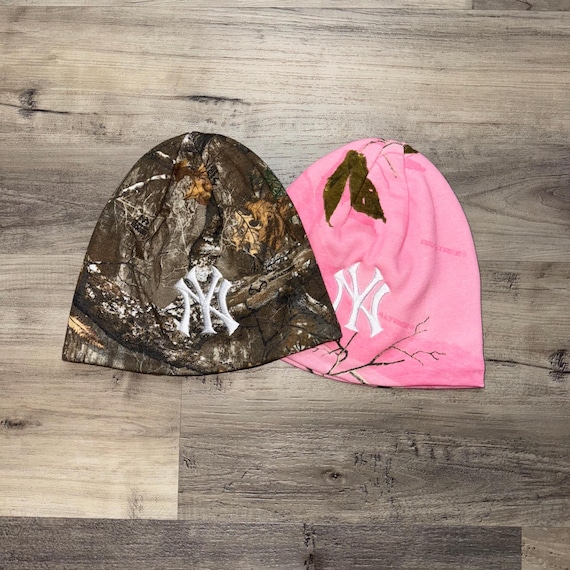 Embroidered New York Beanie, Realtree Camo Skully Beanie