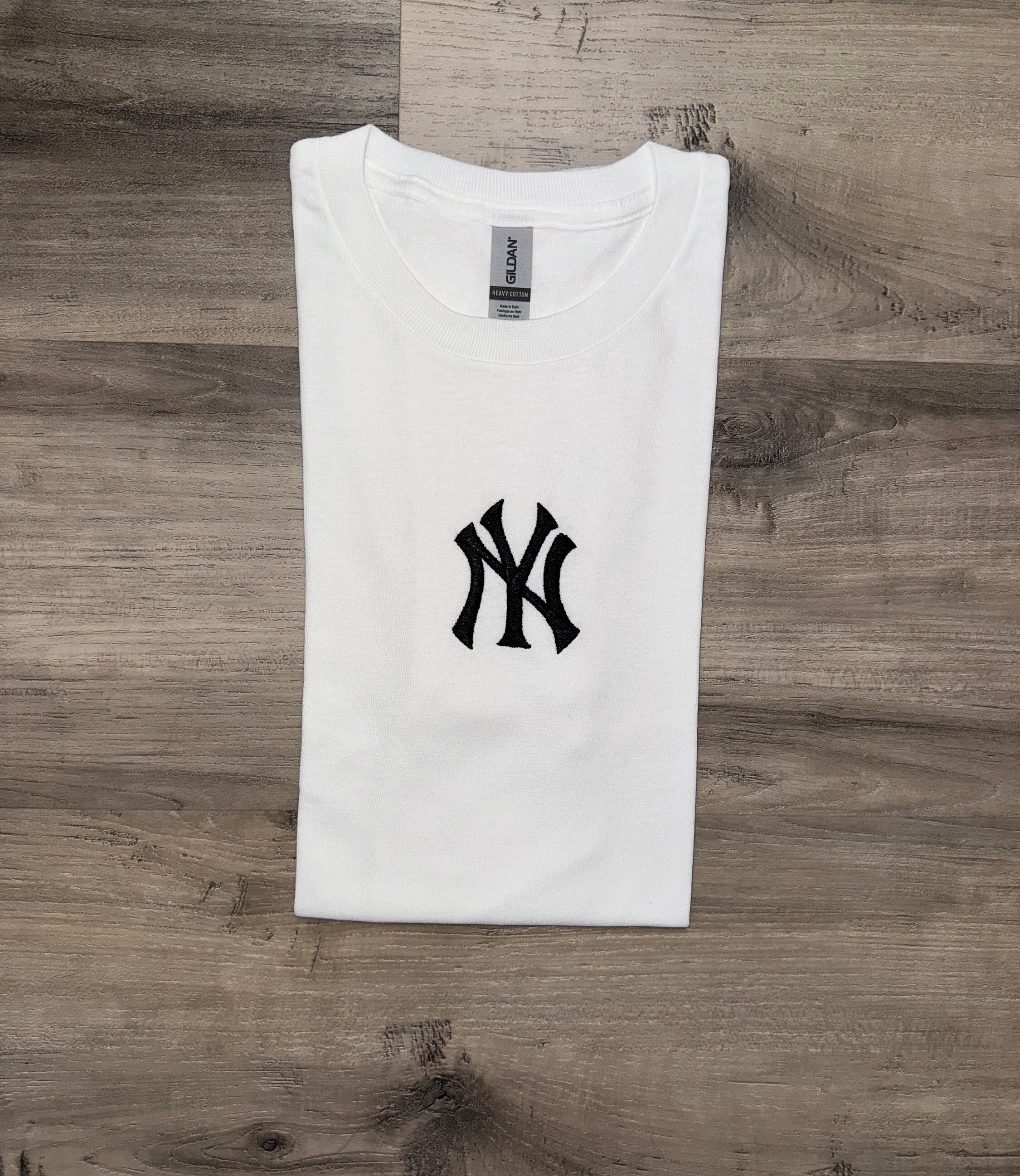 Embroidered NY New York Yankees Baseball Tshirt Etsy