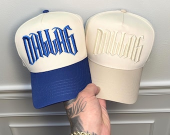 Embroidered Dallas Snapback - Custom Football Cap - Vintage Style Dallas 3D Puff Hat - Retro Texas Cap - Cowboy Fan - Star Hockey
