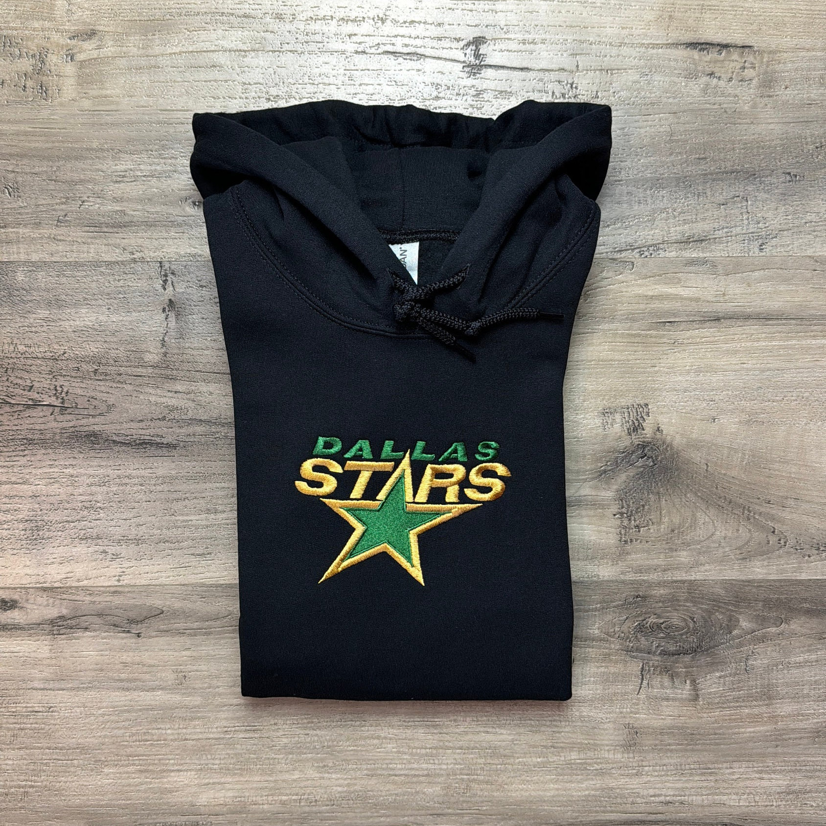 Dallas Star Vintage Style Embroidered Hoodie, Stars Sweatshirt