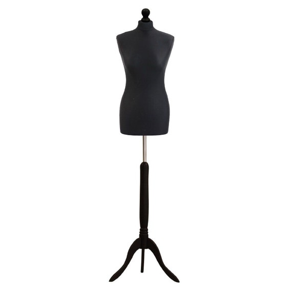 Female Sewing Dummy Size 10//12 Dressmakers Display Mannequin White Black Cream