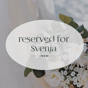 RESERVED FOR SVENJA