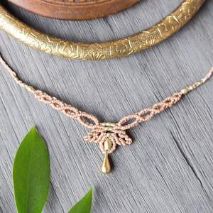 Tiara Diadem Collier Mikro Makramee Spirituell - Etsy.de