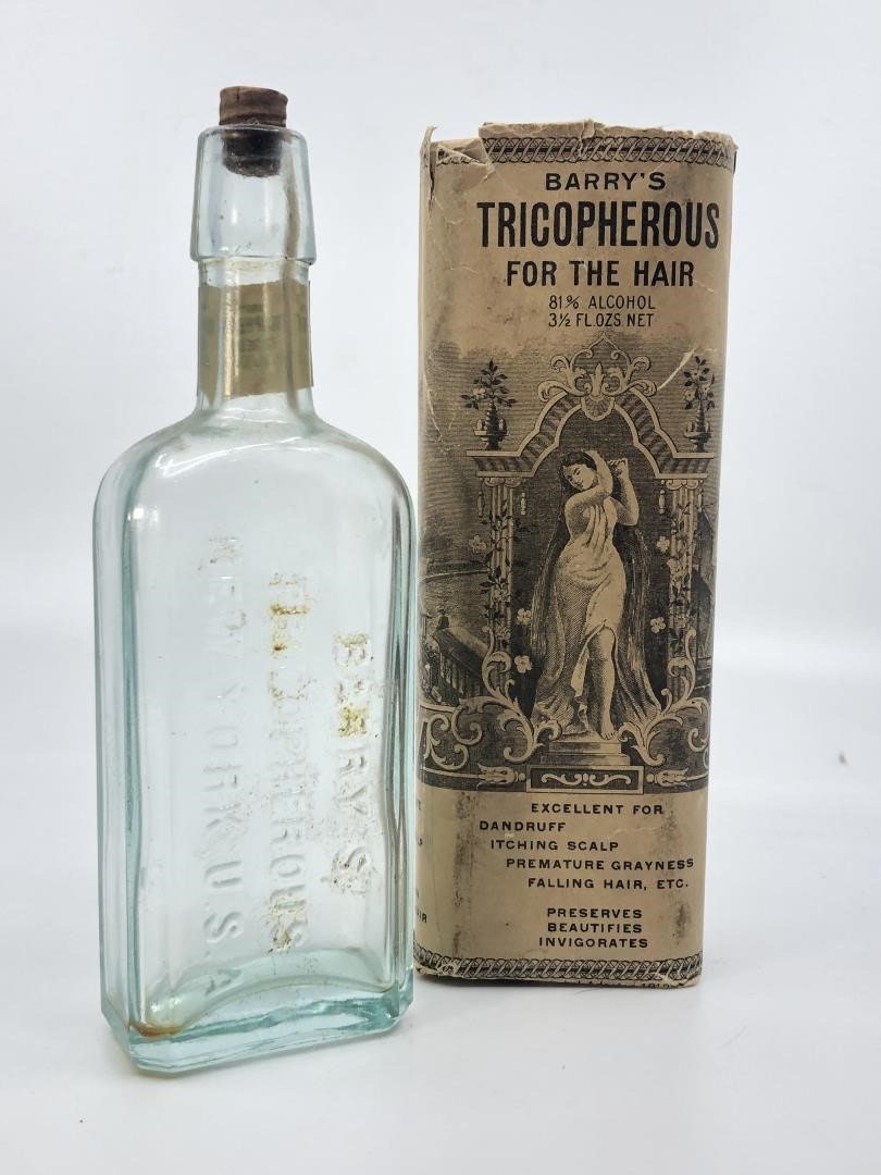 Barrys Tricopherous for the Hair Antique Embossed Bottle With Etsy