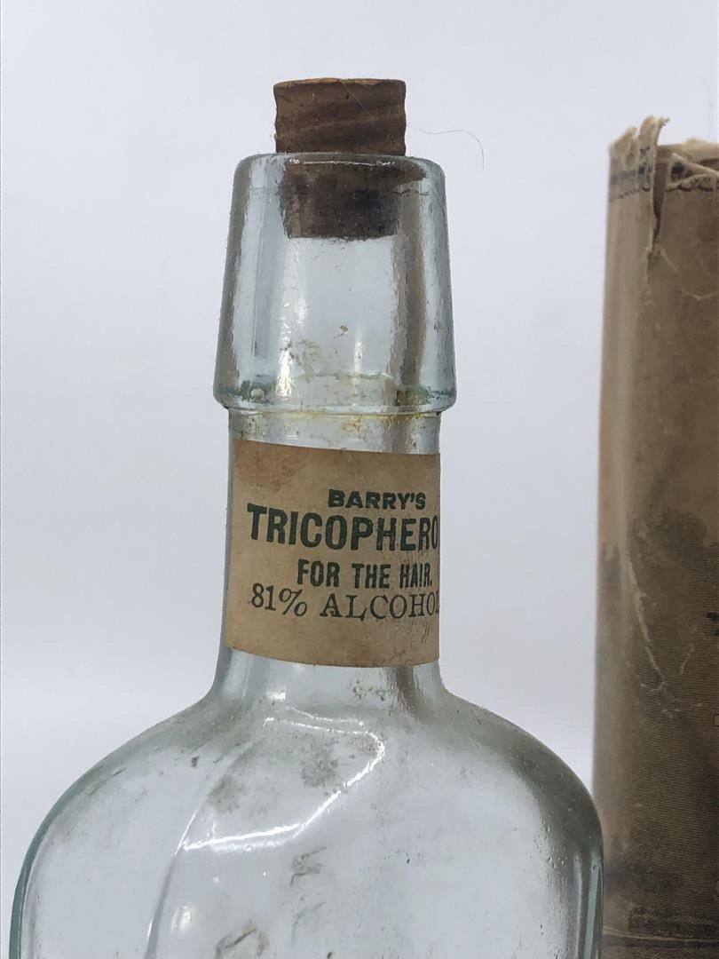 Barrys Tricopherous for the Hair Antique Embossed Bottle With Etsy