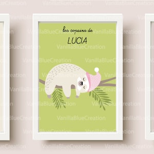 nursery poster, personalized birth gift, decor poster birth