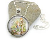 Peter Rabbit Necklace, Beatrix Potter Jewellery, Peter Rabbit jewelry, Peter Rabbit, wife gift, gift for wife, Gift for Her 6