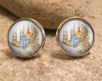 Peter Rabbit Stud Earrings Beatrix Potter Jewellery Peter | Etsy