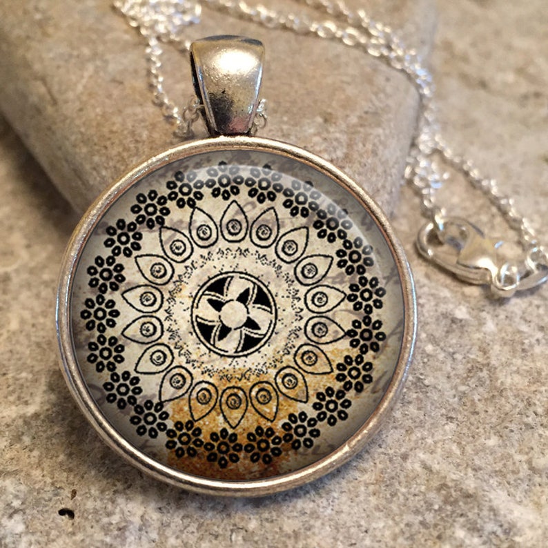 yoga gift y11 Yoga Jewelry Necklace Yoga Necklace,yoga gift,yoga mandala,mandala jewelry,mandala necklace,spiritual jewelry,gifts for her
