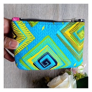 Porte cartes coloré wax / porte carte femme